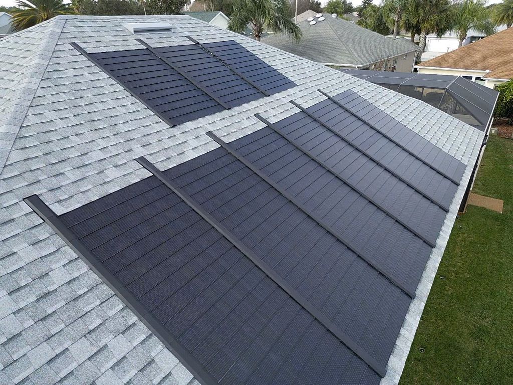 roofing sarasota-new gray roofing and other materials on a home