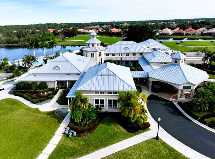roofing vero beach-estate with white metal roofing