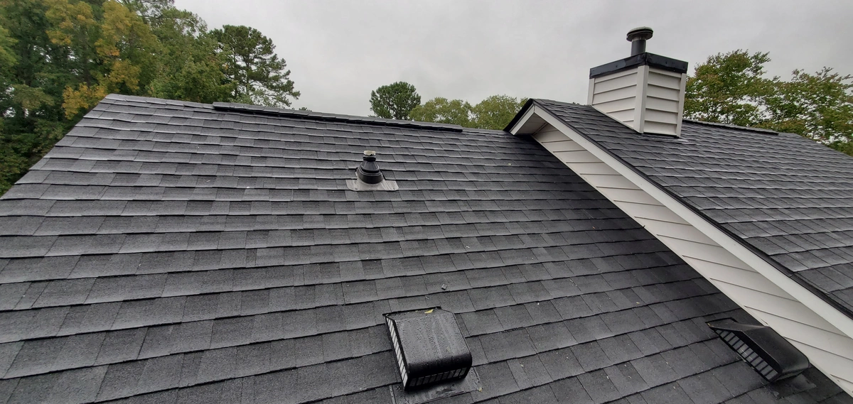 black roof shingles