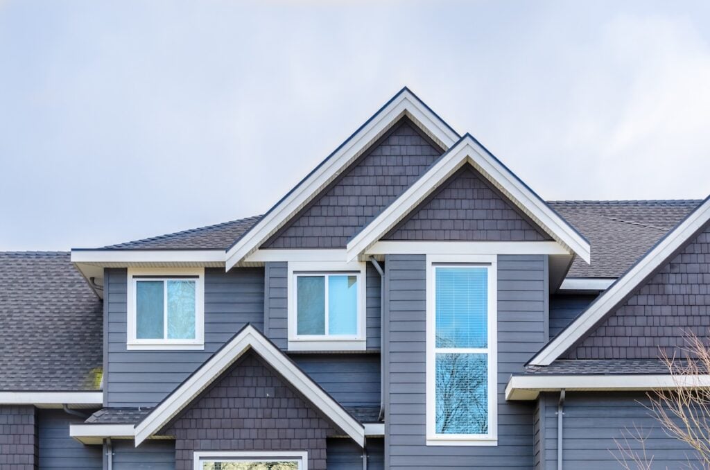Front view of a home with impact resistant shingles
