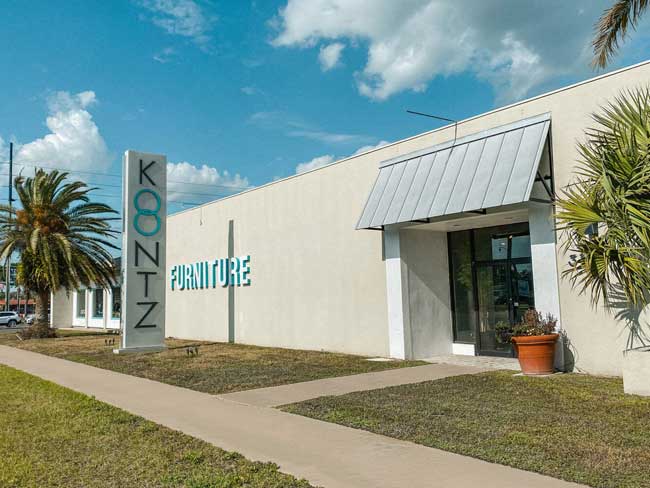 Koontz Furniture Store commercial flat roof replacement project in Ocala, Florida