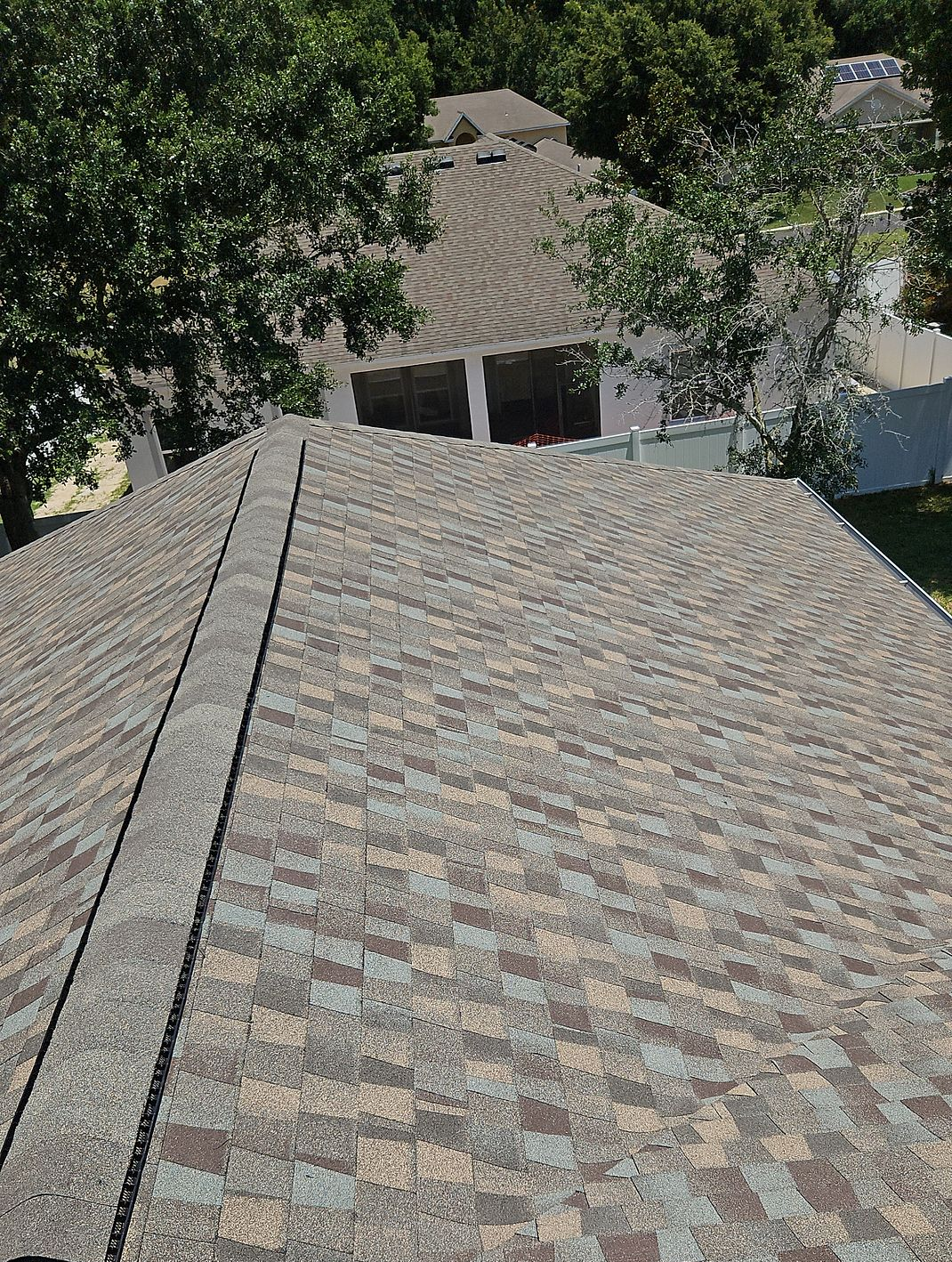 Cedar Falls GAF Timberline HDZ architectural shingle roof installed on a home in Port St. Lucie, Florida