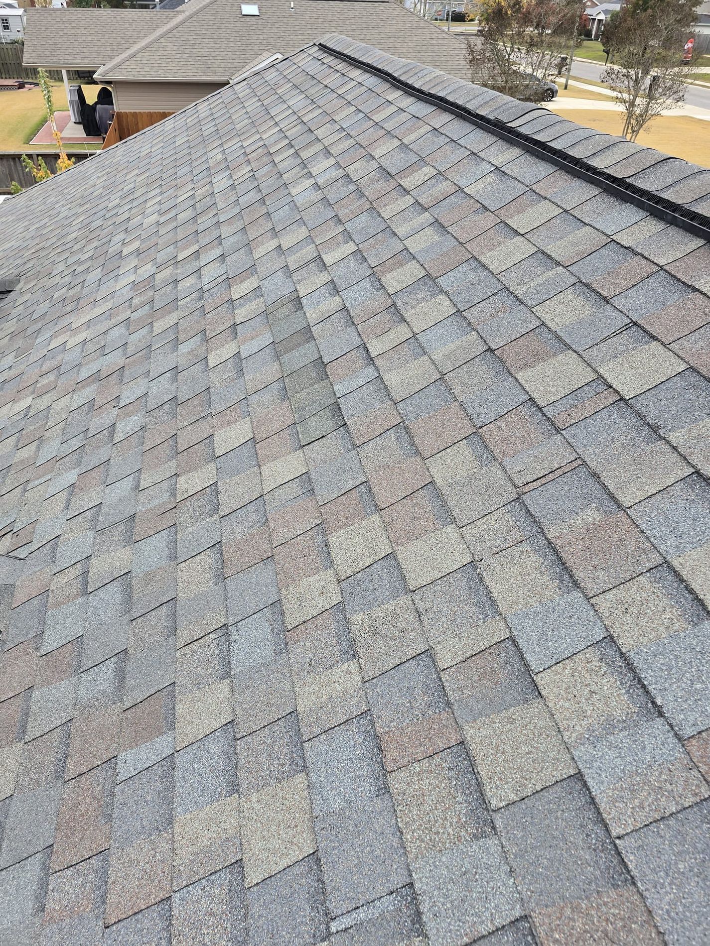 Golden Harvest GAF Timberline HDZ architectural shingle roof installed on a home in Monticello, Florida