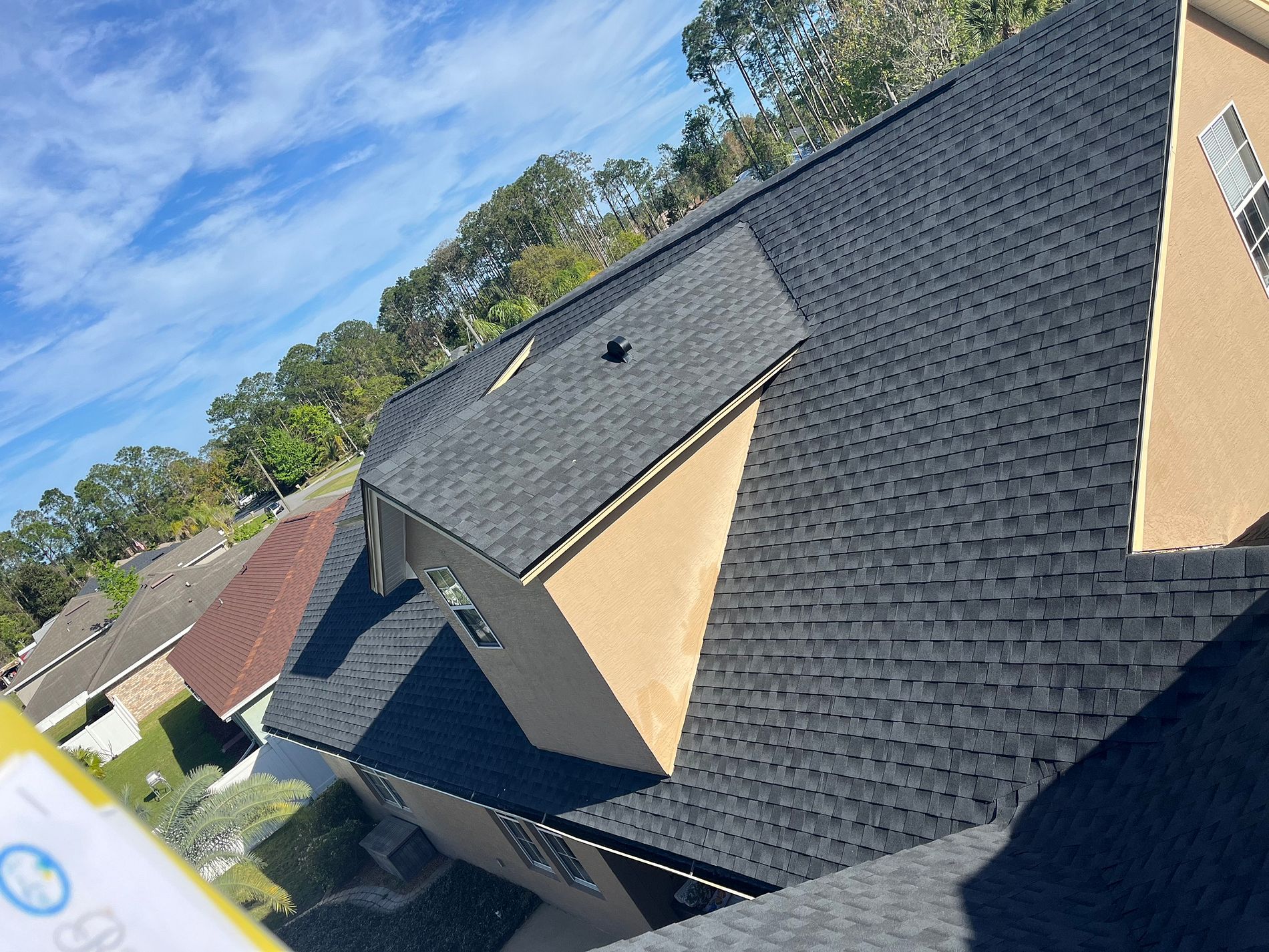 Birchwood GAF Timberline HDZ architectural shingle roof installed on a home in Fort Lauderdale, Florida