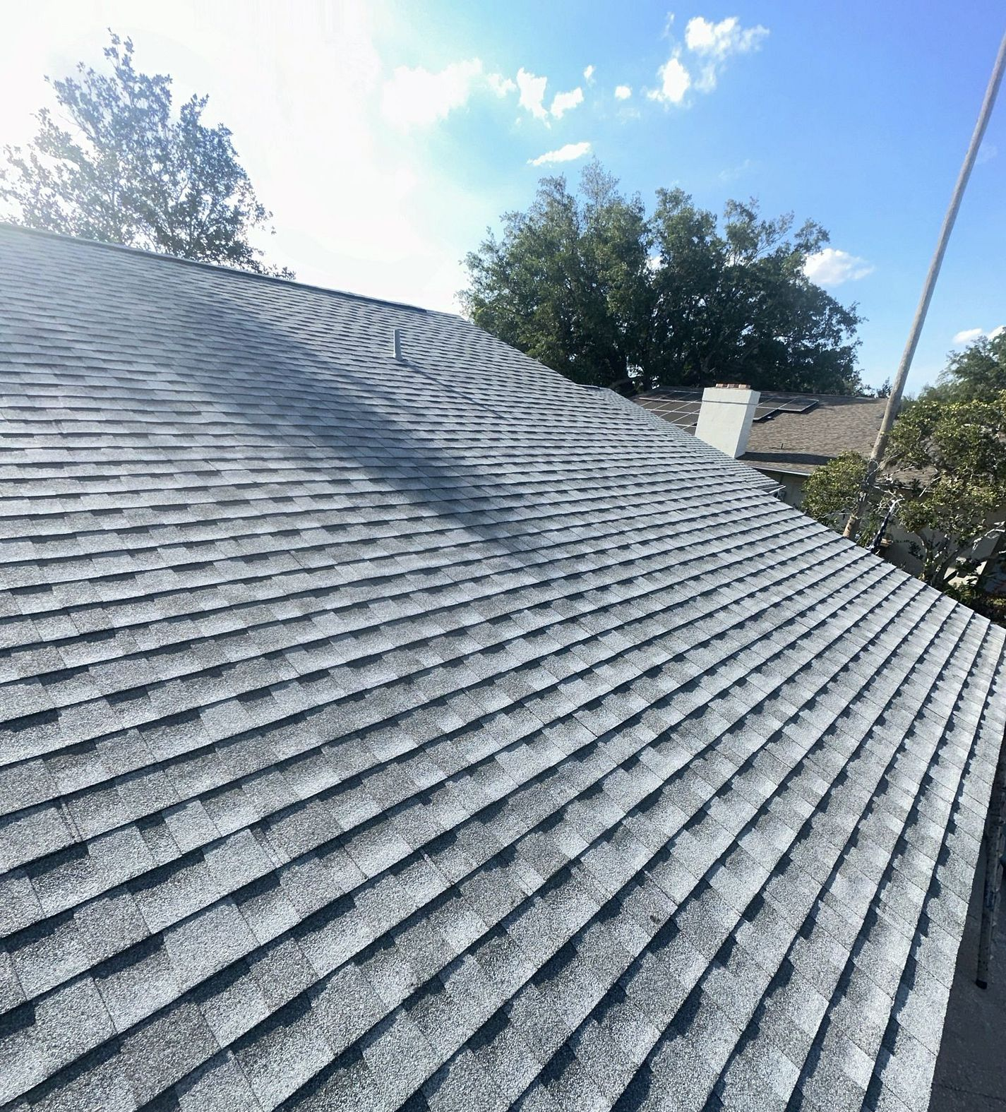 Birchwood GAF Timberline HDZ architectural shingle roof installed on a home in St. Cloud, Florida