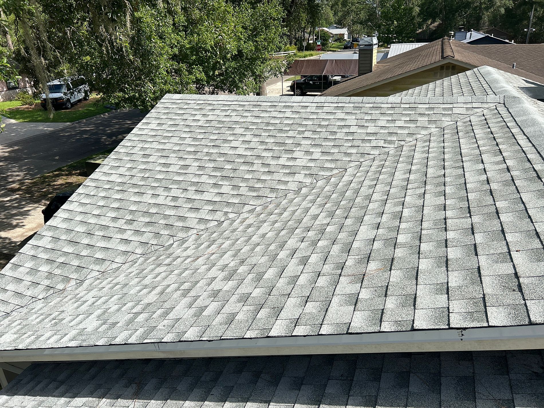 Birchwood GAF Timberline HDZ architectural shingle roof installed on a home in Gainesville, Florida