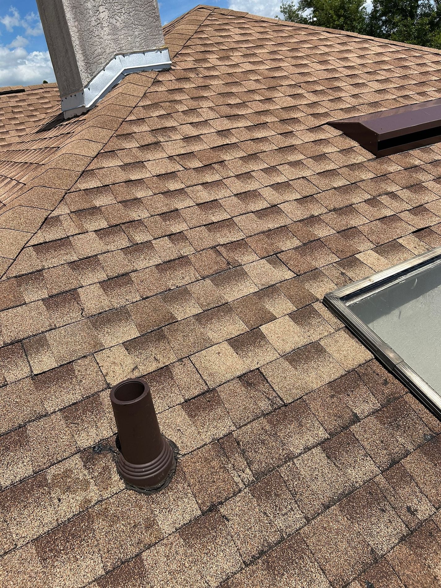 Shakewood GAF Timberline HDZ architectural shingle roof installed on a home in Sebastian, Florida