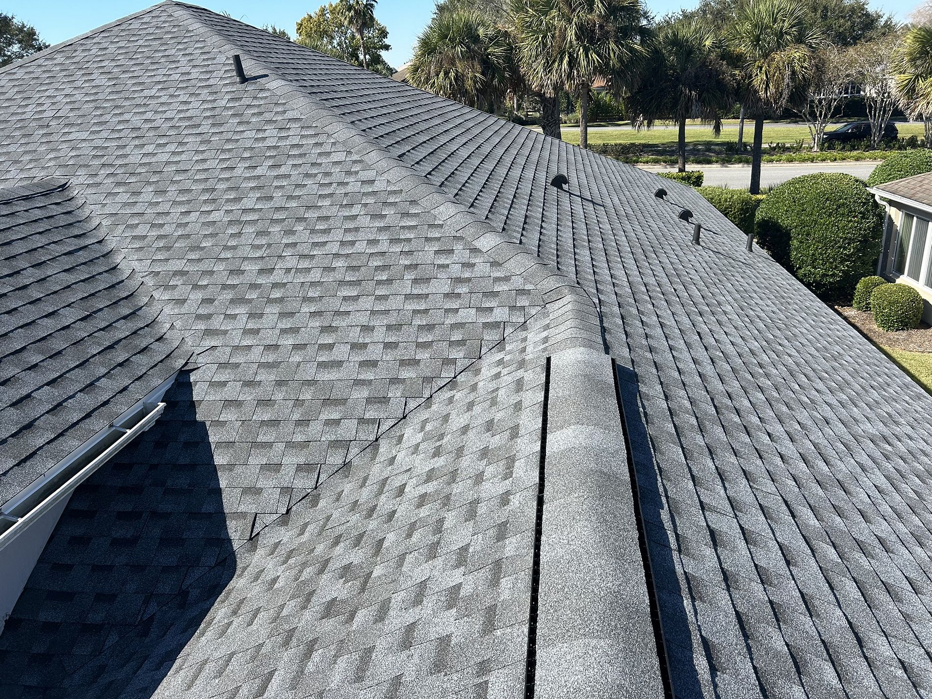 Birchwood GAF Timberline HDZ architectural shingle roof installed on a home in The Villages, Florida
