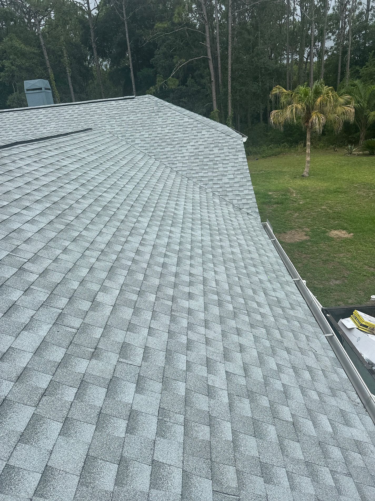 Birchwood GAF Timberline HDZ architectural shingle roof installed on a home in Lawtey, Florida
