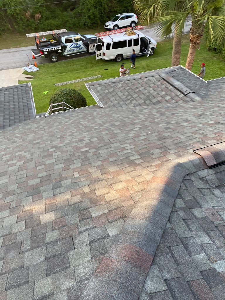 Atlas Summer Storm architectural shingle roof installed on a home in Palm Coast, Florida